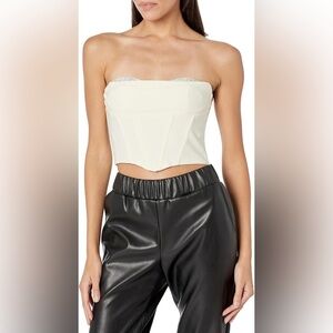 ASTR the label Women's Corset Ivory Fitted Corset Bustier Shanna Top